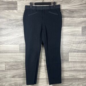 Gap Signature Skinny Ankle Pants Women 8 Dark Gray Cotton Stretch Comfort Career